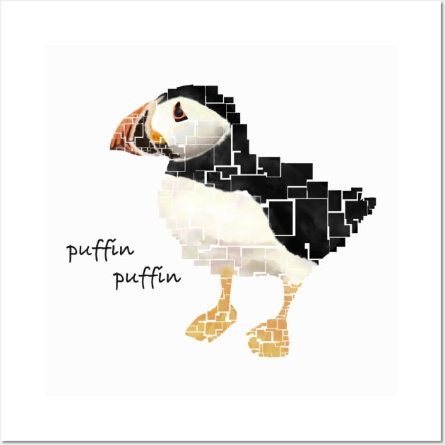 puffin design Wall Art by happy.andiar